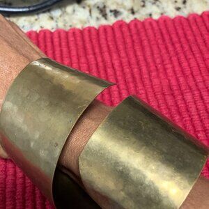 Brass Wrap Around Cuff Braclet